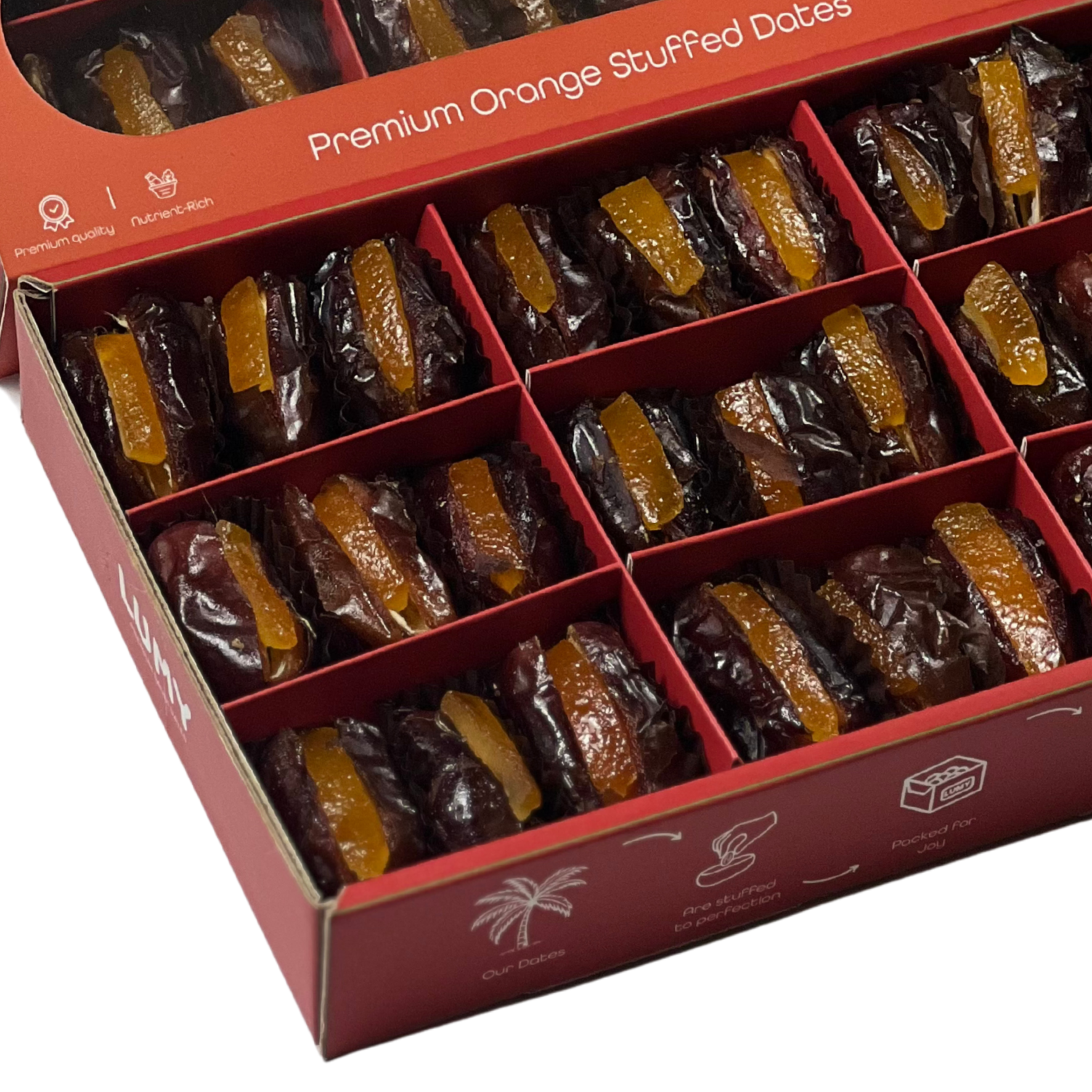 Lumy Premium Orange Stuffed Dates 330g