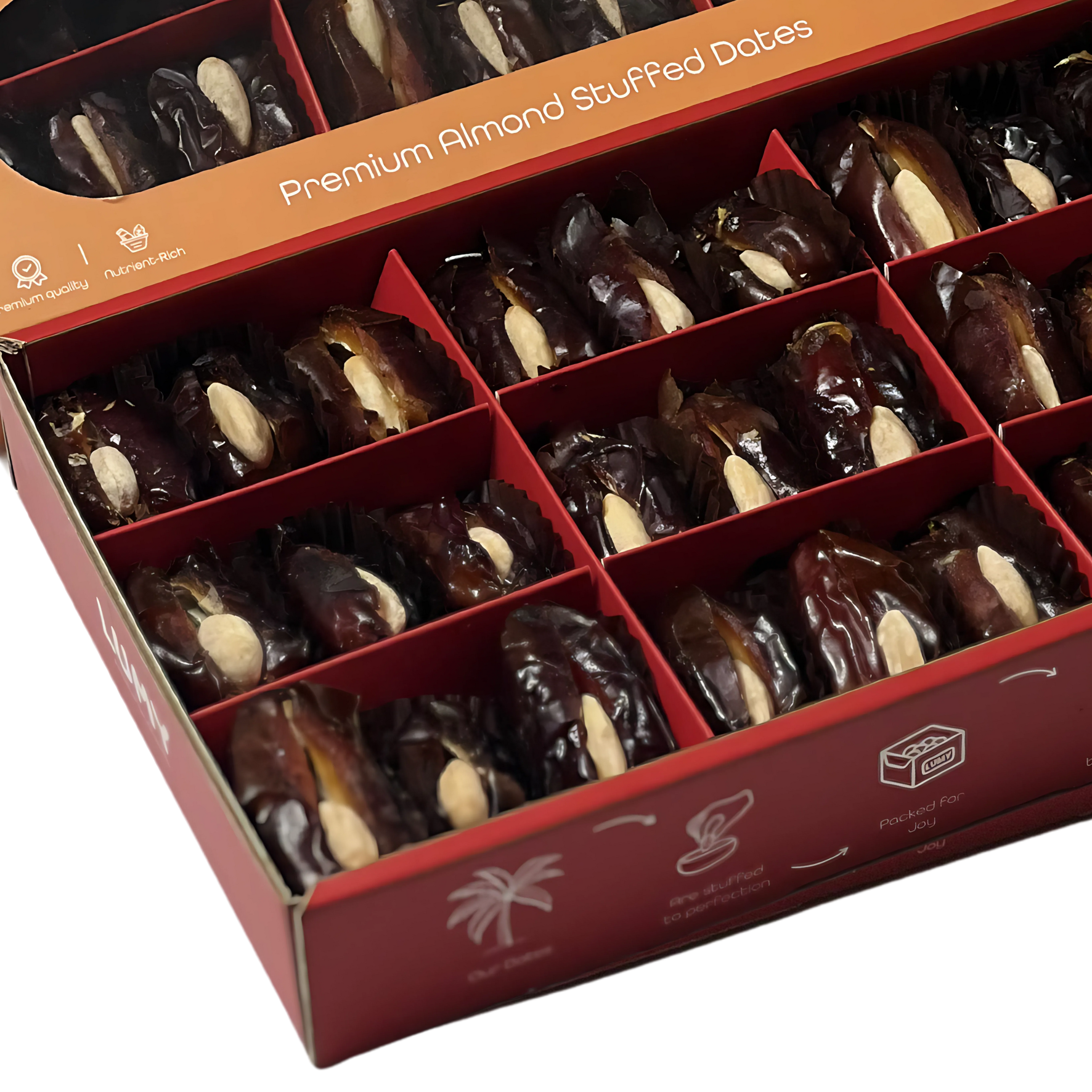 Lumy Premium Almond Stuffed Dates 330g