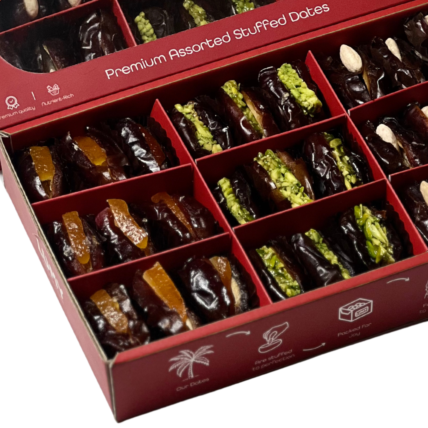 Lumy Premium Assorted Stuffed Dates 330g