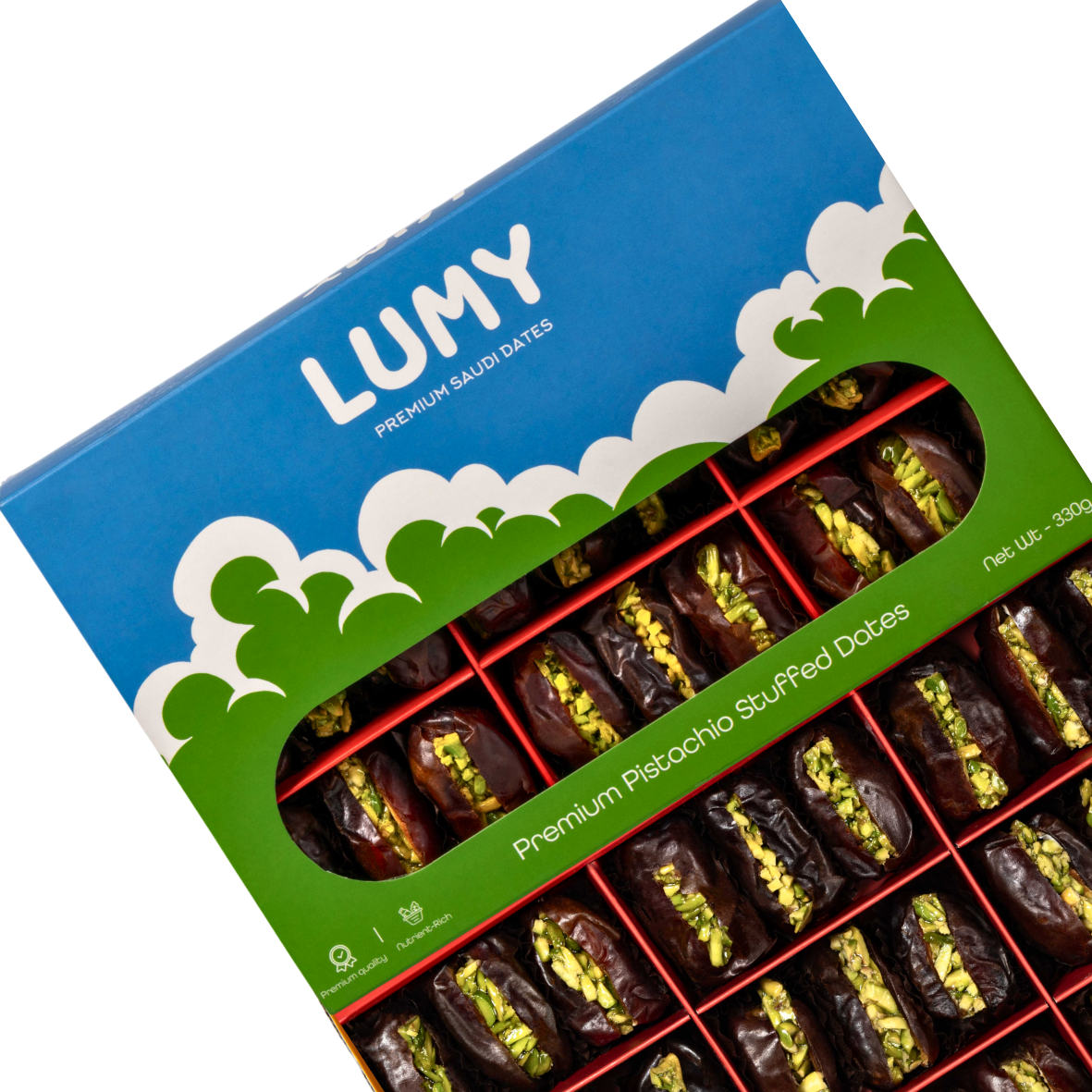 Lumy Premium Pistachio Stuffed Dates 330g