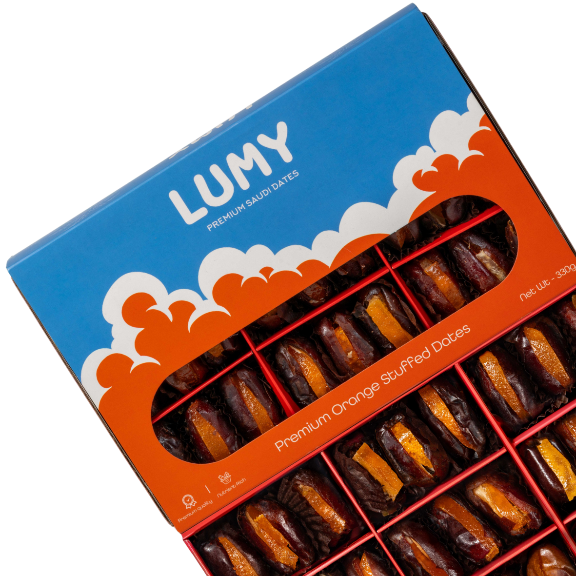 Lumy Premium Orange Stuffed Dates 330g